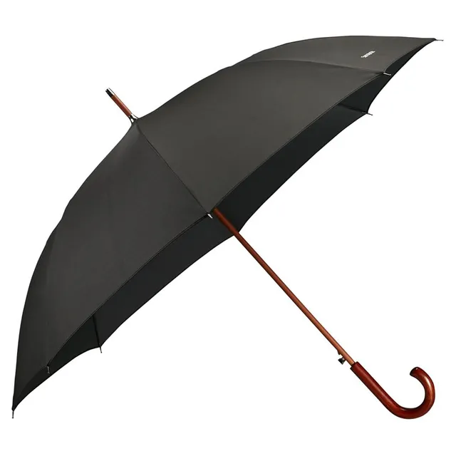 samsonite-wood-classic-s-parapluie-automatique-ouvert-manche-en-bois-120-cm-noir image 1