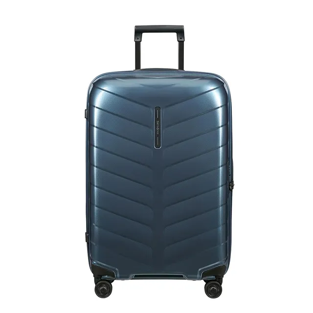 samsonite-attrix-valise-moyenne-spinner-m-69-cm-73-l-mat-riau-roxkin-bleu-acier image 1