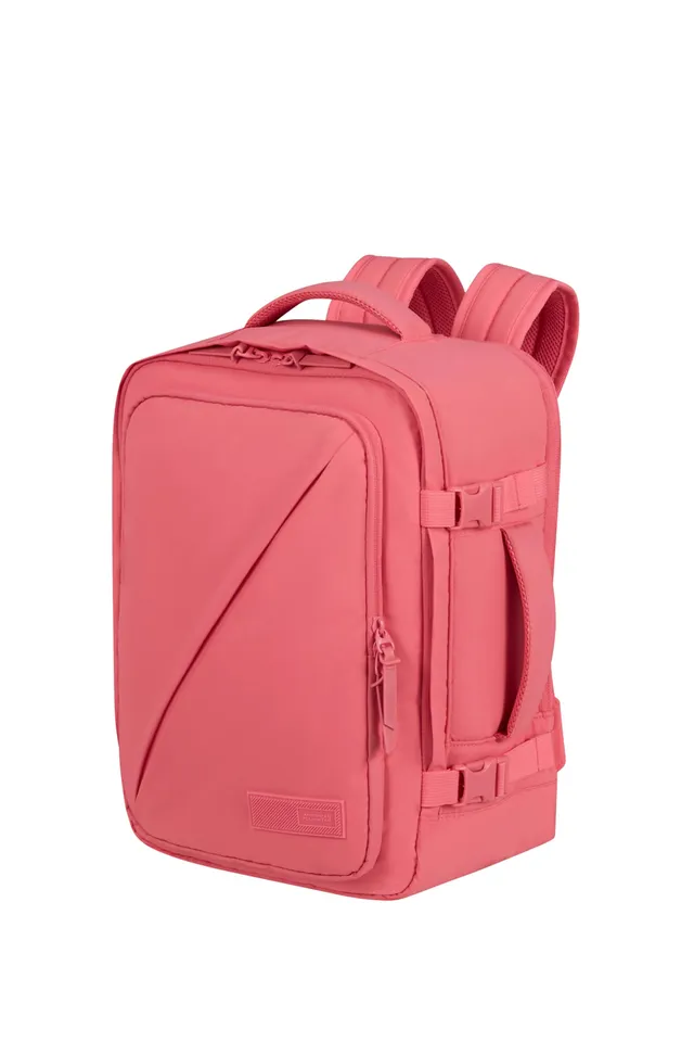american-tourister-take2-sac-dos-cabine-26-5-l-rose-100-pet-recycl-compartiment- image 1