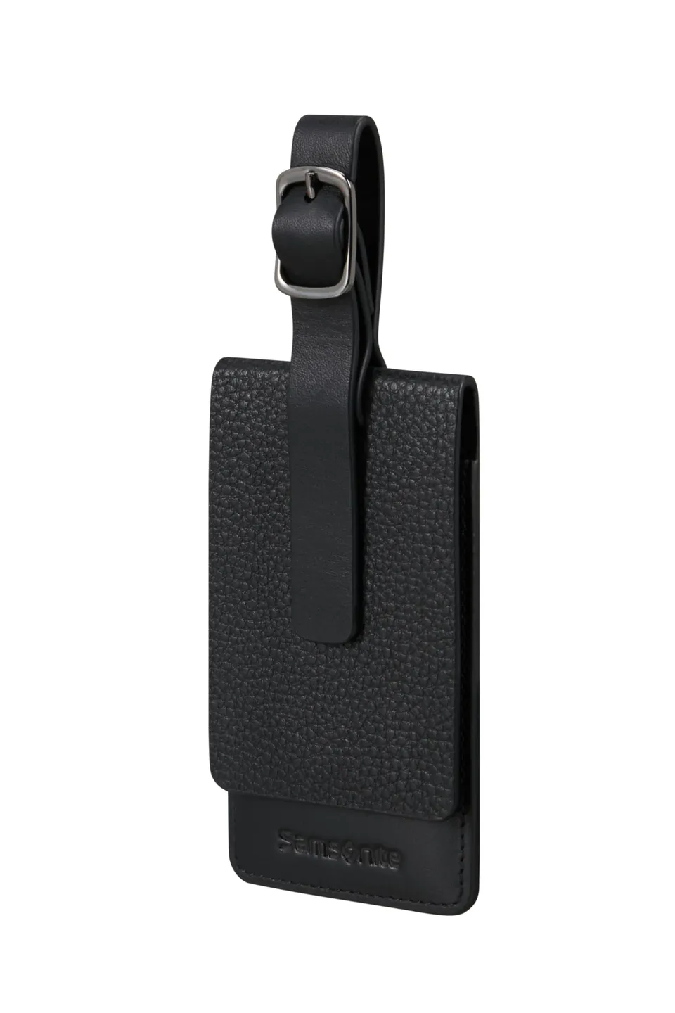 samsonite-ta-revolution-tiquette-bagage-en-cuir-pleine-fleur-noir image 1