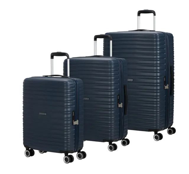 american-tourister-aerotech-ensemble-de-3-valises-rigides-cabine-moyen-grand-ave image 1