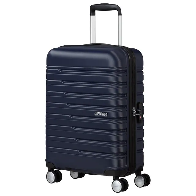 american-tourister-flashline-spinner-s-55cm-bagage-main-34l-bleu-ink-blue image 1