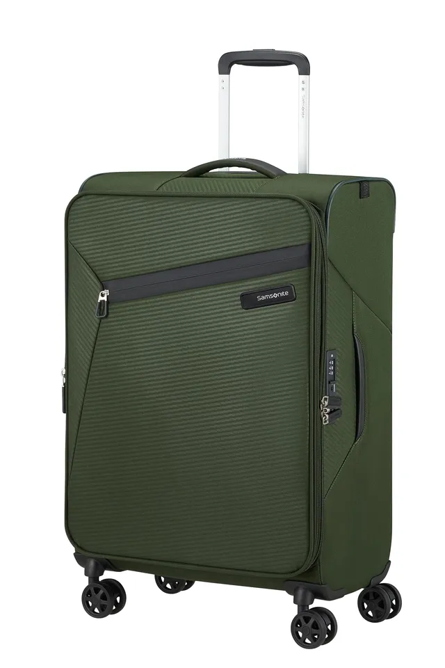 samsonite-litebeam-spinner-m-66-cm-valise-extensible-67-73-l-vert-ivy image 1