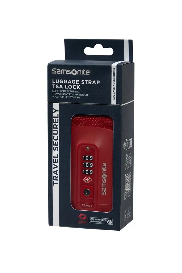 samsonite-ta-revolution-sangle-bagages-avec-cadenas-tsa-rouge image 1