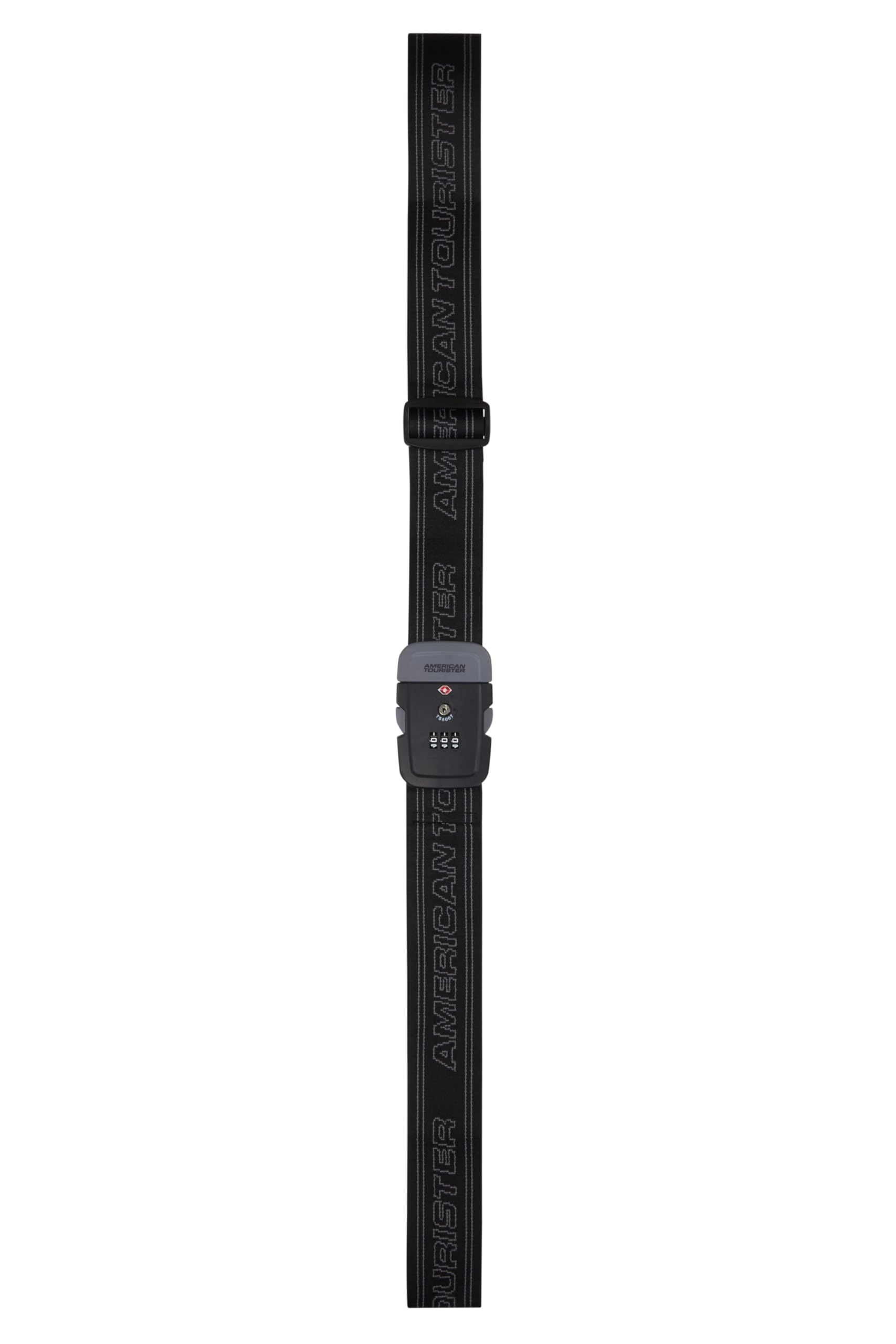 american-tourister-sangle-bagages-avec-cadenas-tsa-191-x-7-cm-r-glable-noir-gris image 6