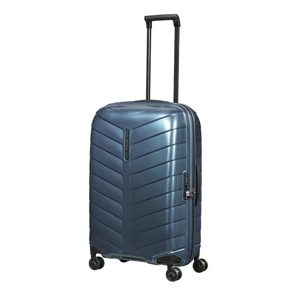 samsonite-attrix-valise-moyenne-spinner-m-69-cm-73-l-mat-riau-roxkin-bleu-acier image 5