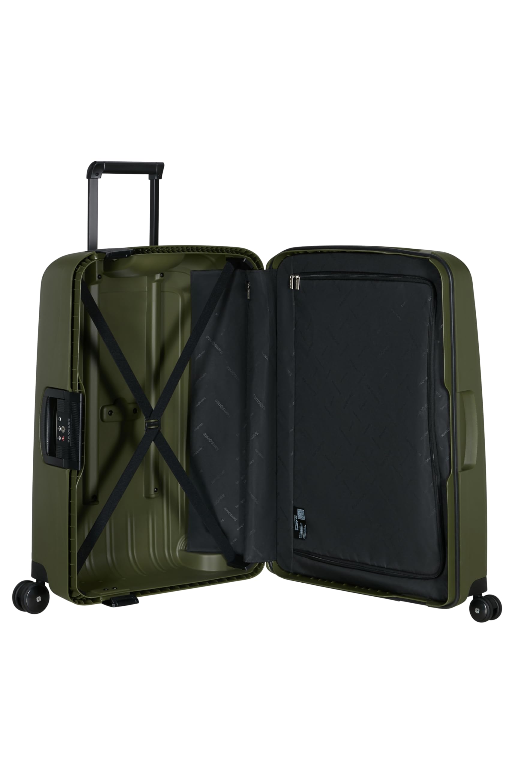 samsonite-s-cure-spinner-m-valise-rigide-69-cm-79-l-vert-olive image 5