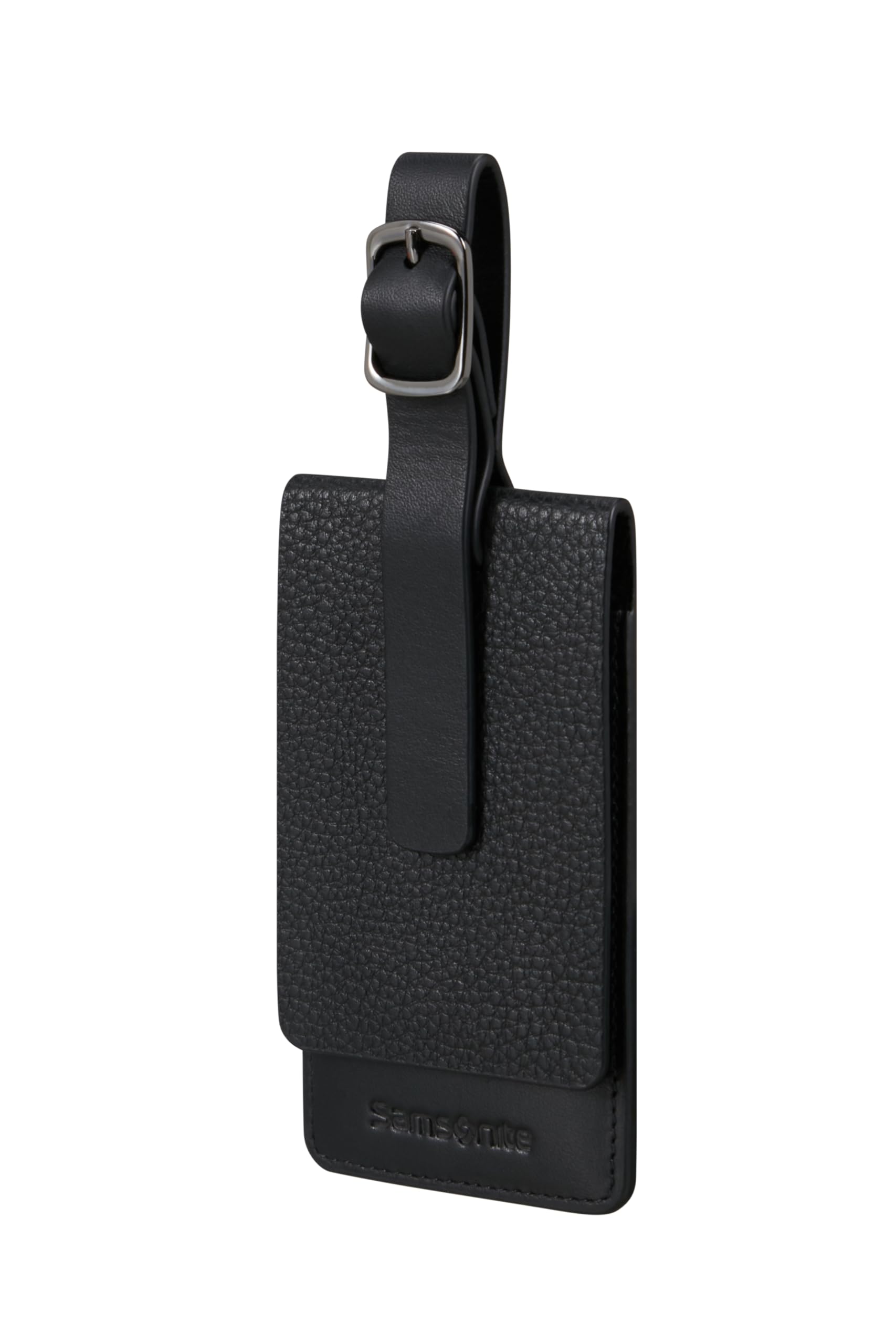 samsonite-ta-revolution-tiquette-bagage-en-cuir-pleine-fleur-noir image 1