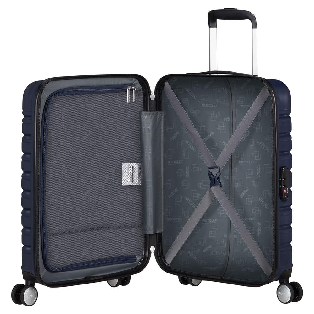 american-tourister-flashline-spinner-s-55cm-bagage-main-34l-bleu-ink-blue image 3