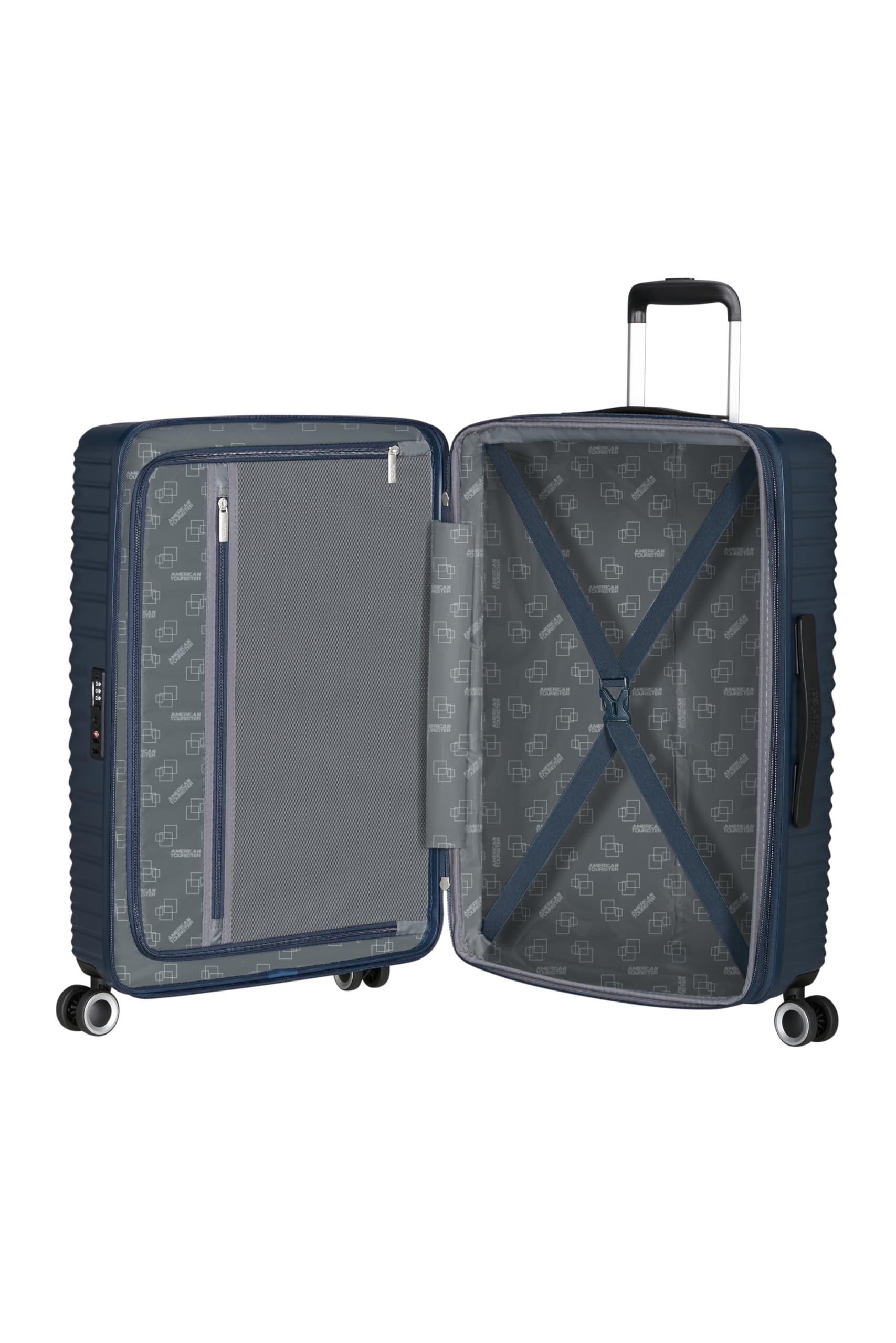 american-tourister-aerotech-ensemble-de-3-valises-rigides-cabine-moyen-grand-ave image 4