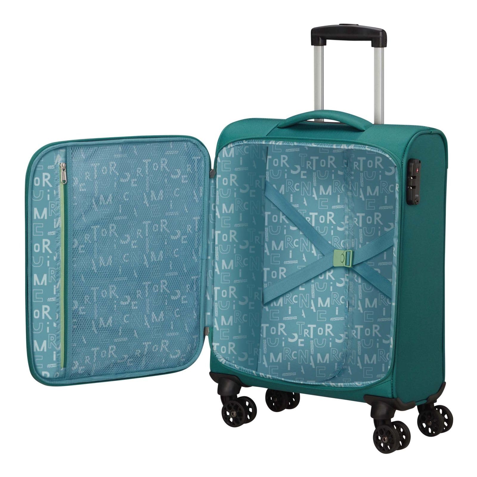 american-tourister-sea-seeker-spinner-s-valise-cabine-55-cm-36-l-vert-bayou image 8
