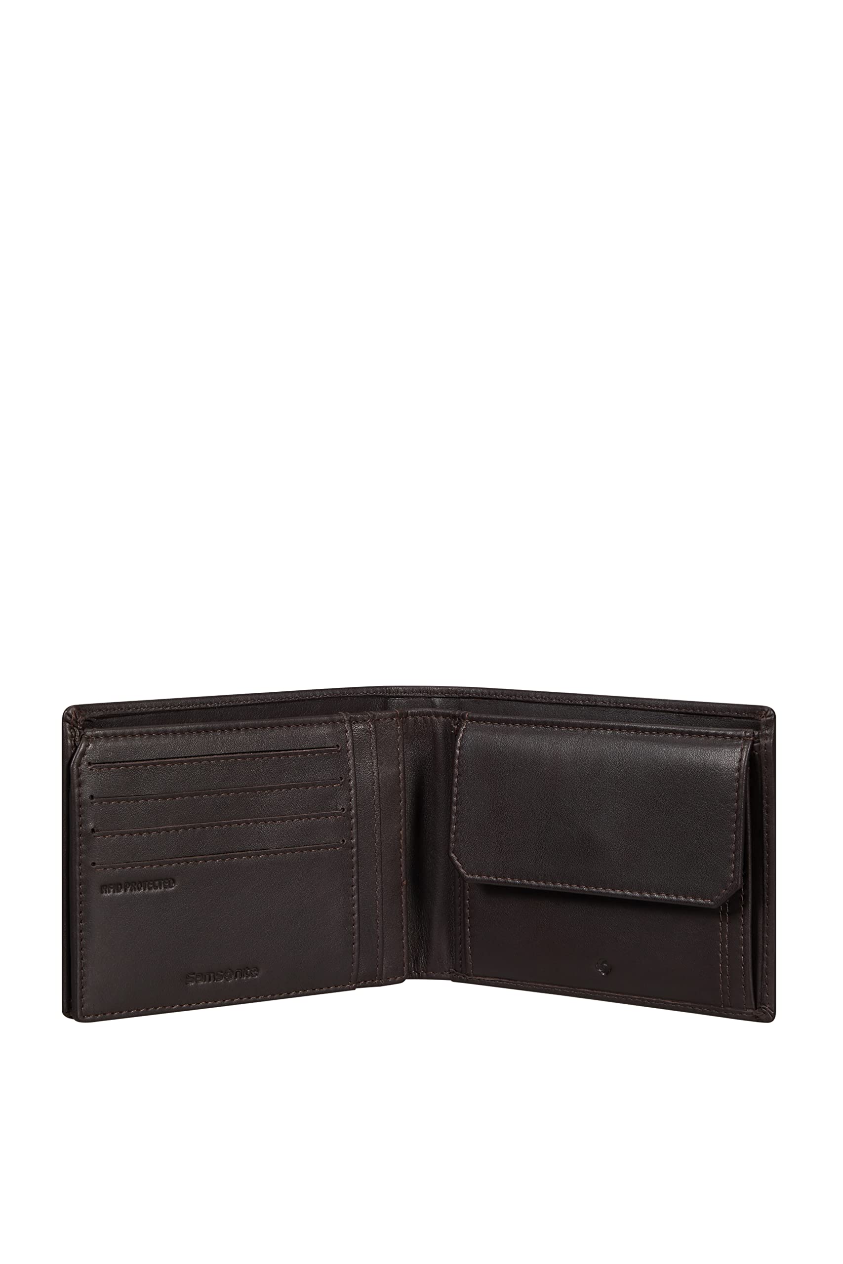 samsonite-attack-2-slg-portefeuille-marron-brown-ebony-13-cm-avec-protection-rfi image 2