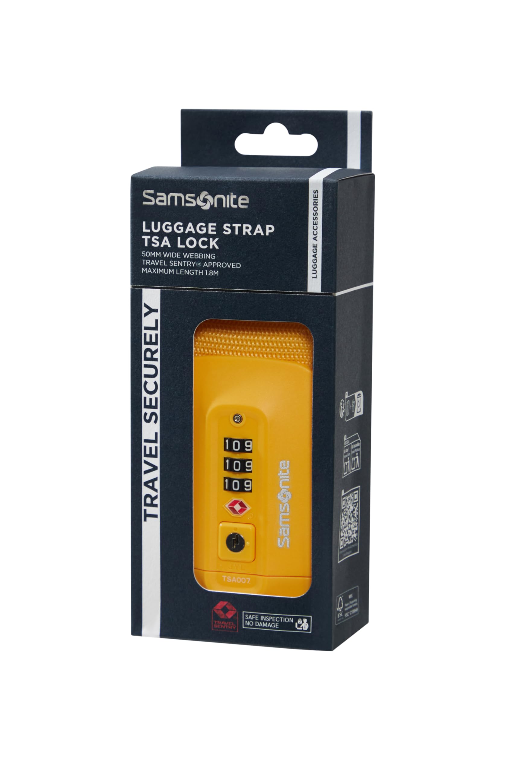 samsonite-ta-revolution-sangle-bagages-avec-cadenas-tsa-rouge image 7