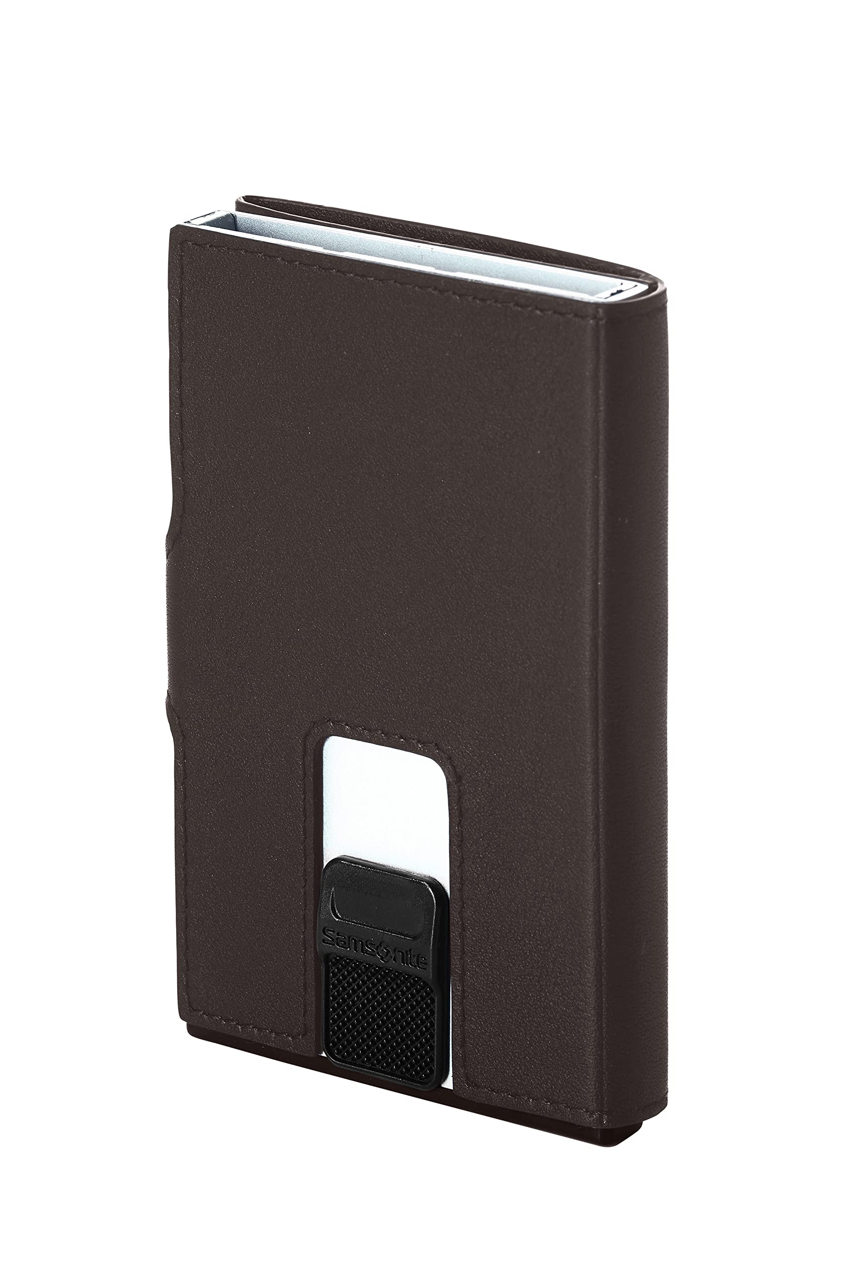 samsonite-alu-fit-slg-portefeuille-en-aluminium-et-cuir-brun-fonc-avec-protectio image 2