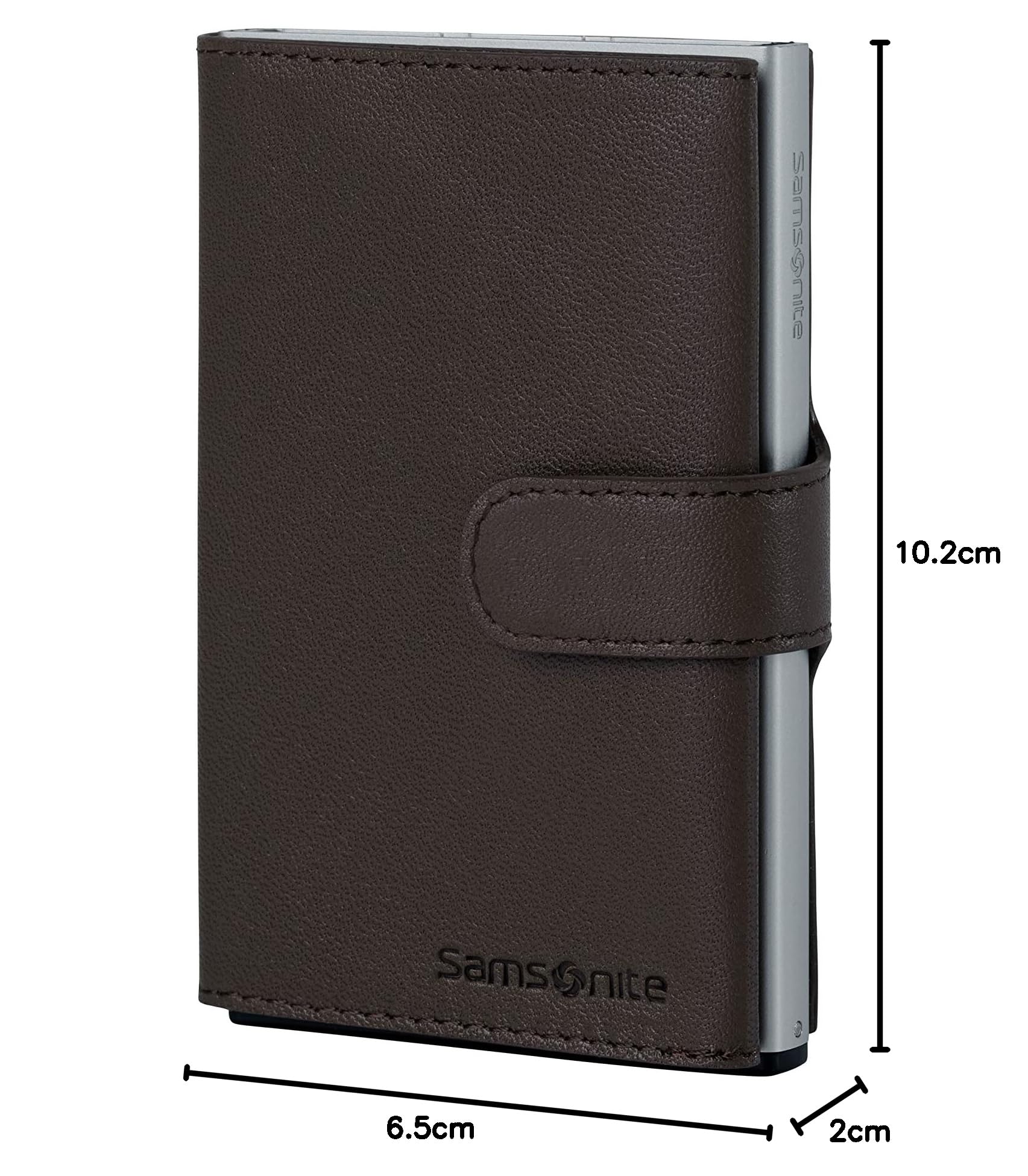 samsonite-alu-fit-slg-portefeuille-en-aluminium-et-cuir-brun-fonc-avec-protectio image 7