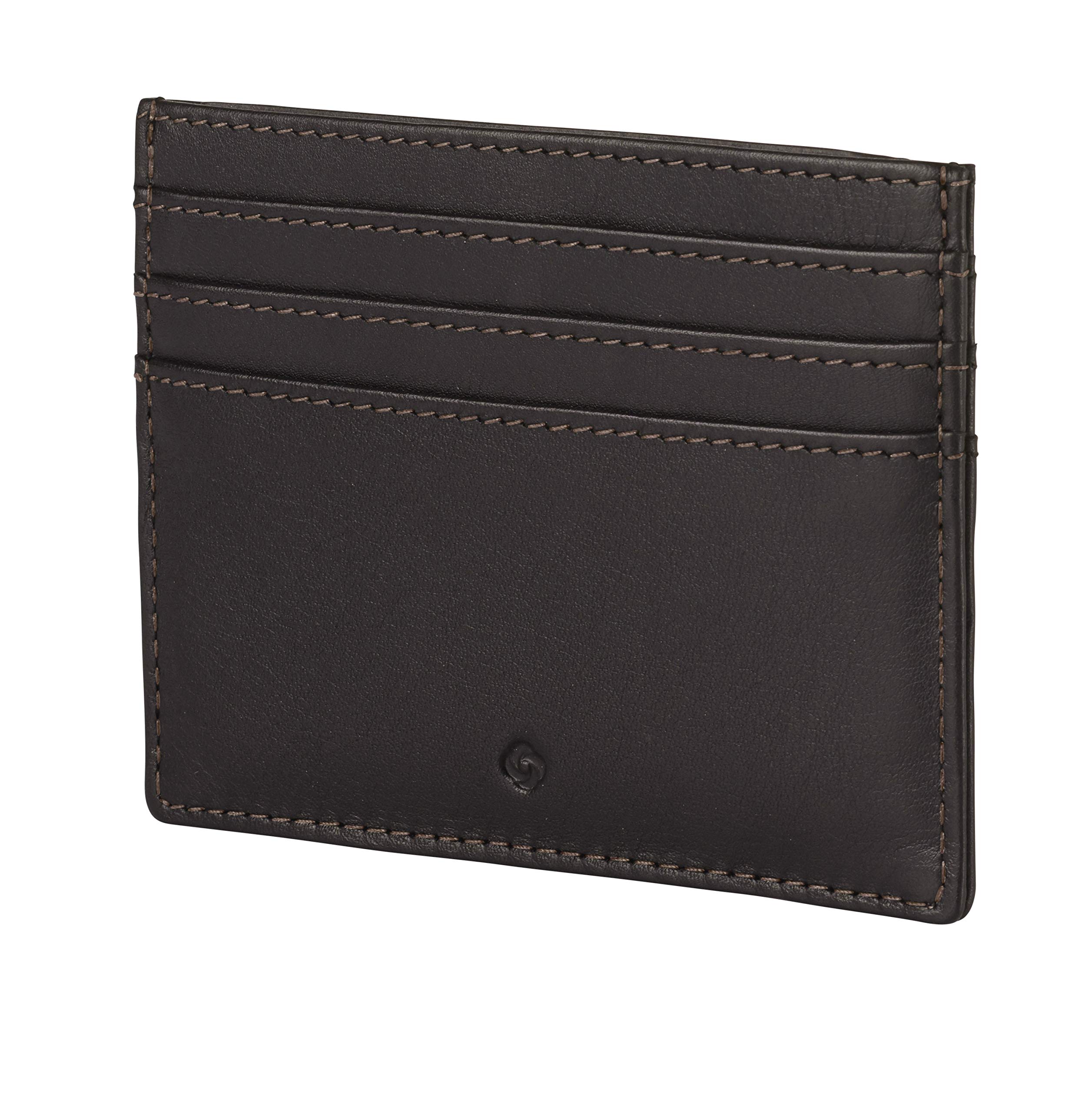 samsonite-attack-2-porte-cartes-cuir-7-6-cm-avec-protection-rfid-marron image 2