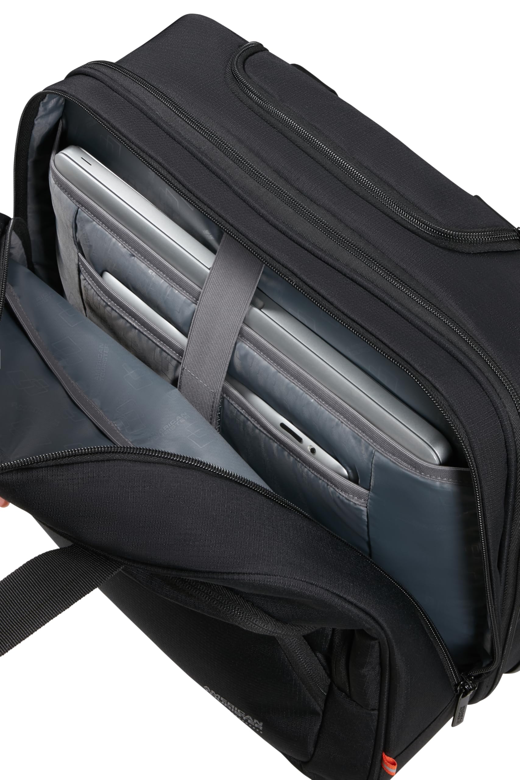 american-tourister-at-work-nxt-sac-ordinateur-roulettes-15-6-cabine-33l-noir image 6